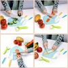 Kids Knife Set for Real Cooking with Cutting Board Safe Salad and Lettuce Knives Sandwich Cutter and Sealer for Kids Knives for Kids Cutting Vegetable Cutter Shapes Set