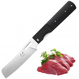 MIKI Sharp 440A Stainless Steel Blade Japanese Kitchen Chef Folding Pocket Knife for Outdoor Camping Cooking Chef Blade