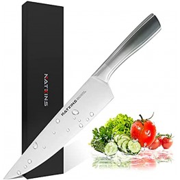 NATKINS Chef Knife 8 inch Kitchen Knife German High Carbon Stainless Steel Ultra Sharp Cooking Knives Full Tang