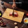 Bamboo Cutting Board Set of 3 Wood Cutting Boards for Kitchen Extra Large Wood Chopping Board Set with Juice Groove for Meat Butcher Block Cheese Board & Charcuterie Board