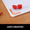 Cutting Board Set for Kitchen 3 Piece Dishwasher Safe Plastic Chopping Boards Non-Porous Juice Grooves Marble Appearance BPA Free Easy Grip Handle Set of Three 14.6 x 10.6