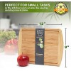 Greener Chef Bamboo Cutting Board Lifetime Replacement Cutting Boards for Kitchen Organic Wood Butcher Block and Wooden Carving Board for Meat and Chopping Vegetables Small