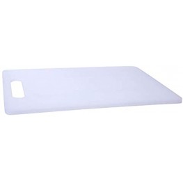 Luciano Housewares Everyday Essential Durable Plastic Classic Kitchen Cutting Board 12 x 8.3 inches White