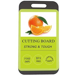 Svenee Mini Kitchen Cutting Board Mats BPA Free Dishwasher Safe Juice Grooves Thicker Boards Easy Grip Handle Non Porous