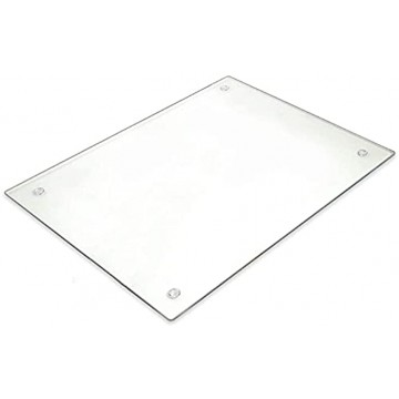 Tempered Glass Cutting Board – Long Lasting Clear Glass – Scratch Resistant Heat Resistant Shatter Resistant Dishwasher Safe. Large 12x16