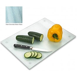 Tempered Glass Cutting Board – Long Lasting Clear Glass – Scratch Resistant Heat Resistant Shatter Resistant Dishwasher Safe. Frosted XLarge 16x20"