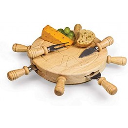 TOSCANA a Picnic Time Brand Mariner Cheese Board and Tool Set 14 x 12 x 4