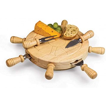 TOSCANA a Picnic Time Brand Mariner Cheese Board and Tool Set 14 x 12 x 4