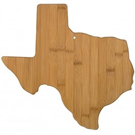 Totally Bamboo Texas State Shaped Bamboo Serving & Cutting Board