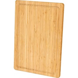 Utopia Kitchen Extra Large Bamboo Cutting Board with Juice Groove  Kitchen Chopping Board for Meat Cheese and Vegetable 17 by 12 inch Pack of 1