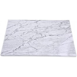 White Marble Cutting Board 12x8 Large Stone Chopping Boards for Kitchen Granite Baking Slab Table and Counter Cooking Slate for Rolling Bread Pizza and Pastry Dough Butcher Block Cutter Surface
