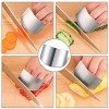 10 Pieces Stainless Steel Finger Guards Knife Cutting Finger Protector Kitchen Chef Safe Slice Tool for Food Chopping Cutting Cooking Tools Avoid Hurting