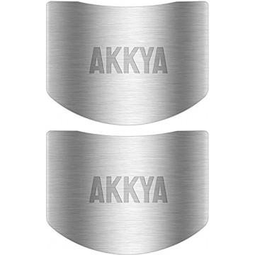 Akkya Finger Guards for Cutting Stainless Steel Finger Protector Kitchen Tool Chef Knife Cutting Finger Guard Knife for Food Chopping Cutting Avoid Hurting 2 Pack
