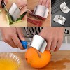 Finger Guard For Cutting 4 PCS Kitchen Tool Finger Guard Knife Cutting Protector Kitchen Finger Protector Stainless Steel Finger Protector Knife Chopping Safe Cutting Protector for Finger Protecting