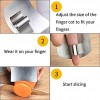 Marktol Finger Guard,Stainless Steel Finger Protector Kitchen Tool ，Use for Protector Your Finger Avoid Hurting When Slicing