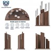 DALSTRONG Magnetic Knife Block Holds 12 Piece 'Dragon Spire' Double-Sided Walnut Block Holder and Stand