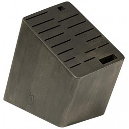 Shun 17-Slot Angled Knife Block; Perfectly Matches Kanso Line Tagayasan Handle; Coordinates Beautifully with All Shun Lines; Includes Slots for 15 Knives a Honing Steel and Kitchen Shears