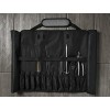 Asaya Chef Knife Roll Bag 20 Total Pockets for Knives and Kitchen Utensils Made with Stain Resistant Waxed Nylon For Chefs and Culinary Students Knives Not IncludedGrey