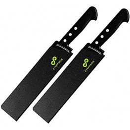 EVERPRIDE 10 Inch Chef Knife Sheath Set 2-Piece Set Universal Blade Edge Cover Guards for Chef and Kitchen Knives – Durable BPA-Free Felt Lined Sturdy ABS Plastic – Knives Not Included