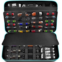 Knife Display Case for 64+ Pocket Knives. Folding Knife Holder Butterfly Knives Storage Organizer Knives Roll Collection Pouch Carrier Bag for Survival Tactical Outdoor EDC Mini Knife Box Only