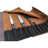 Leather Knife Roll Chef Knife Case Knife Roll Chef Leather Knife Roll Storage Bag Kitchen Accessories leather tool roll gifts for Chef