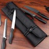 Wessleco Knife Bag,8-Pocket Chef Knife Case Nylon Chef Travel Bag Pouch Storage Organizer Holder for Travel CarryBag Only
