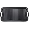 Bruntmor Pre-Seasoned Cast Iron Reversible Grill Griddle Pan 20-inch x 10-inch