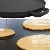 Cast Iron Reversible Grill Griddle,12-Inch Double Handled Cast Iron Stovetop Grill Griddle
