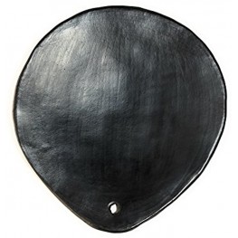 Comal for Tortillas 10 Inches Cayana Grill Griddle Pan Black Clay 100% Handcraft Organic Cookware and Tableware Enhance Food Flavor and Take Care of our Planet