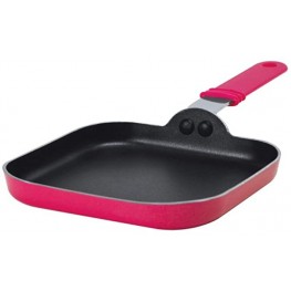 Ecolution Kitchen Extras 6-Inch Square Griddle Mini Pink