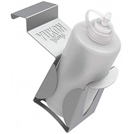 Yukon Glory Squeeze Bottle Holder Designed to fit the Blackstone 1517 and 1825 Griddles Griddles Set of 2 Stainless Steel Holders for Griddle Squeeze Bottles Not For Table-Top or Pro-series