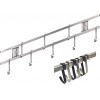 18 Inch Stainless Steel Magnetic Knife Strip，with 8 Removable Square Hooks，Multi-use as Knife Holder Utensil Rack Cookware Rack Cutting Board Rack Space Saving Organizer for Kitchen