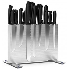 Magnetic Knife Block Holder,304 Stainless Steel Magnetic Knife Holder,Strong Magnet Double Side Knife Holder for Kitchen Knife Storage