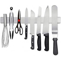 Magnetic Knife Holder for Wall DHMAKER 16-Inch Stainless Steel Magnet Bar Strip Kitchen Utensil Set Organizer