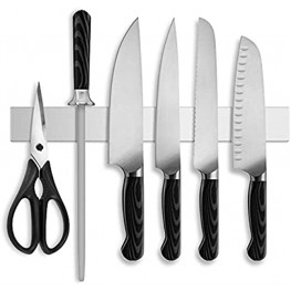 Magnetic Knife Holder,16 inch Stainless Steel Magnetic Knife Strip,Adhesive Magnet Knife Bar Rack for Knife Holder,Kitchen Utensil Holder,Tool Holder Strip,Art Supply Home Kitchen Organizer