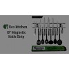 Magnetic Knife Strip 18 Inch Best Kitchen Magnetic Knife Holder Wall Knife Magnet Magnetic Knife Rack Bar With 6 Hooks in Gift Box 5 Years Guarantee