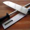 Best Professional Carbon Steel Black Knife Sharpening Steel 12 Inch