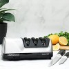 Chef'sChoice Hone Electric Knife Sharpener for 15 and 20-Degree Knives 100% Diamond Abrasive Stropping Precision Guides for Straight and Serrated Edges 3-Stage Gray
