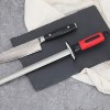 DMD Diamond Ceramic Rod Sharpener- 12” Diamond Ceramic kitchen home & chief sharpening rod stick Ceramic sharpener. Good Kitchen Accessory for Sharpening and Compatible for All Kinds of Kitchen Knife