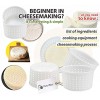 5 pcs Cheesemaking Kit Punched Сheese Mold Press Strainer cheese Basic Cheese Mold 0.65 liters set of 5 pieces