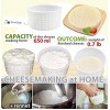 5 pcs Cheesemaking Kit Punched Сheese Mold Press Strainer cheese Basic Cheese Mold 0.65 liters set of 5 pieces
