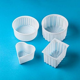 Cheese making Cheese Molds For Soft Cheese Cheesemaking supplies Milk cheese Molde para queso Soft cheese Goat cheese Rennet cheesemaking baskets Cheesemaking | 0.88-2.60 lbs Original HOZPROM