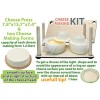 Cheese Press for Cheese Making 16 in Cheesemaking Kit with Wooden Cheese Press and 2 Cheese Molds 1.2 L Сheese Press for Home Cheese Making Wooden Guides Pressure up to 50 Pounds