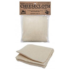 Regency Wraps Natural Ultra Fine Cheesecloth 100% Cotton For Basting Turkey and Poultry Straining Soups and Sauces & Making Cheese single pack 9 Sq.Ft