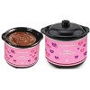 Nostalgia MyMini Chocolate dipping pot with dipping forks Valentine's gift fondue pot Pink