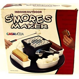 Smores Maker: Casa Moda S'mores Maker Set ~ Dessert Fondue Lazy Susan ~ Indoor Outdoor Use