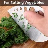 Lenitech Leaf Herb Stripper Stainless Steel Kitchen Herb Stripper Tool Curved edge can be used as a kitchen knife