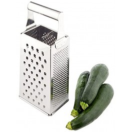 Met Lux Cheese Grater 1 Heavy-Duty Box Grater With 4 Sides Built-In Handle Stainless Steel Food Grater For Vegetables And Cheese Restaurantware