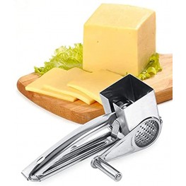Stainless Steel Cheese Drums Slice Shred Tool Multifunctional Kitchen Craft Rotary Grater 1 Drums Slice Shred Tool