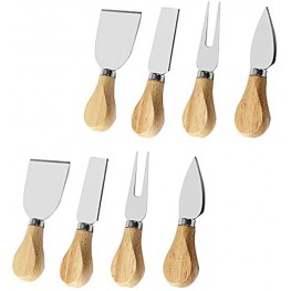 8 Pieces Cheese Spreaders Set Stainless Steel Mini Cheese and Butter Spreader Knives